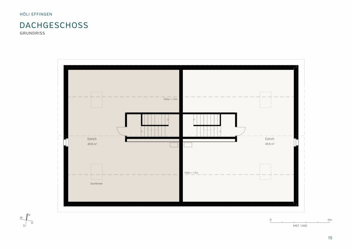 Dachgeschoss-Grundriss