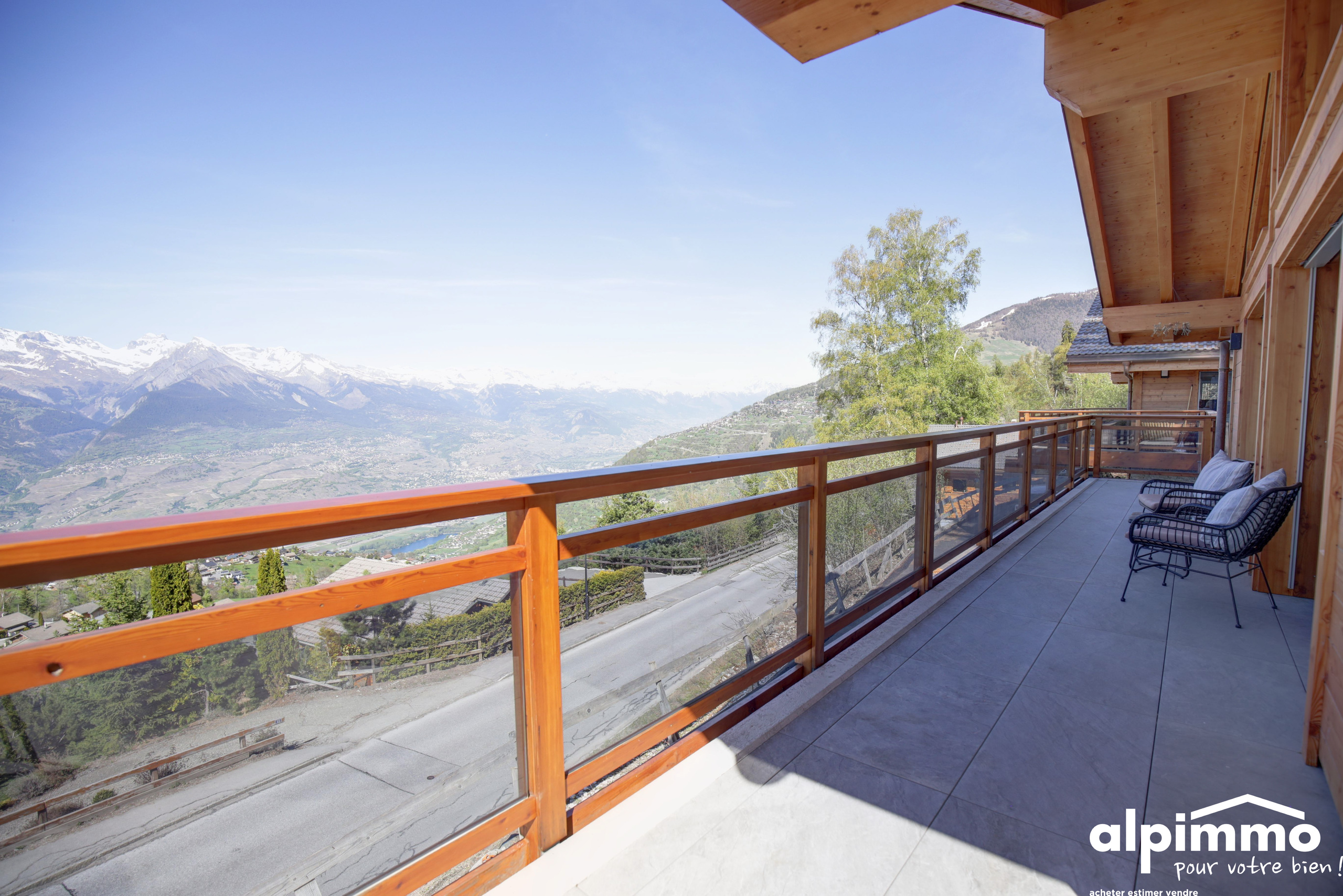 Alpenblick vom Balkon
