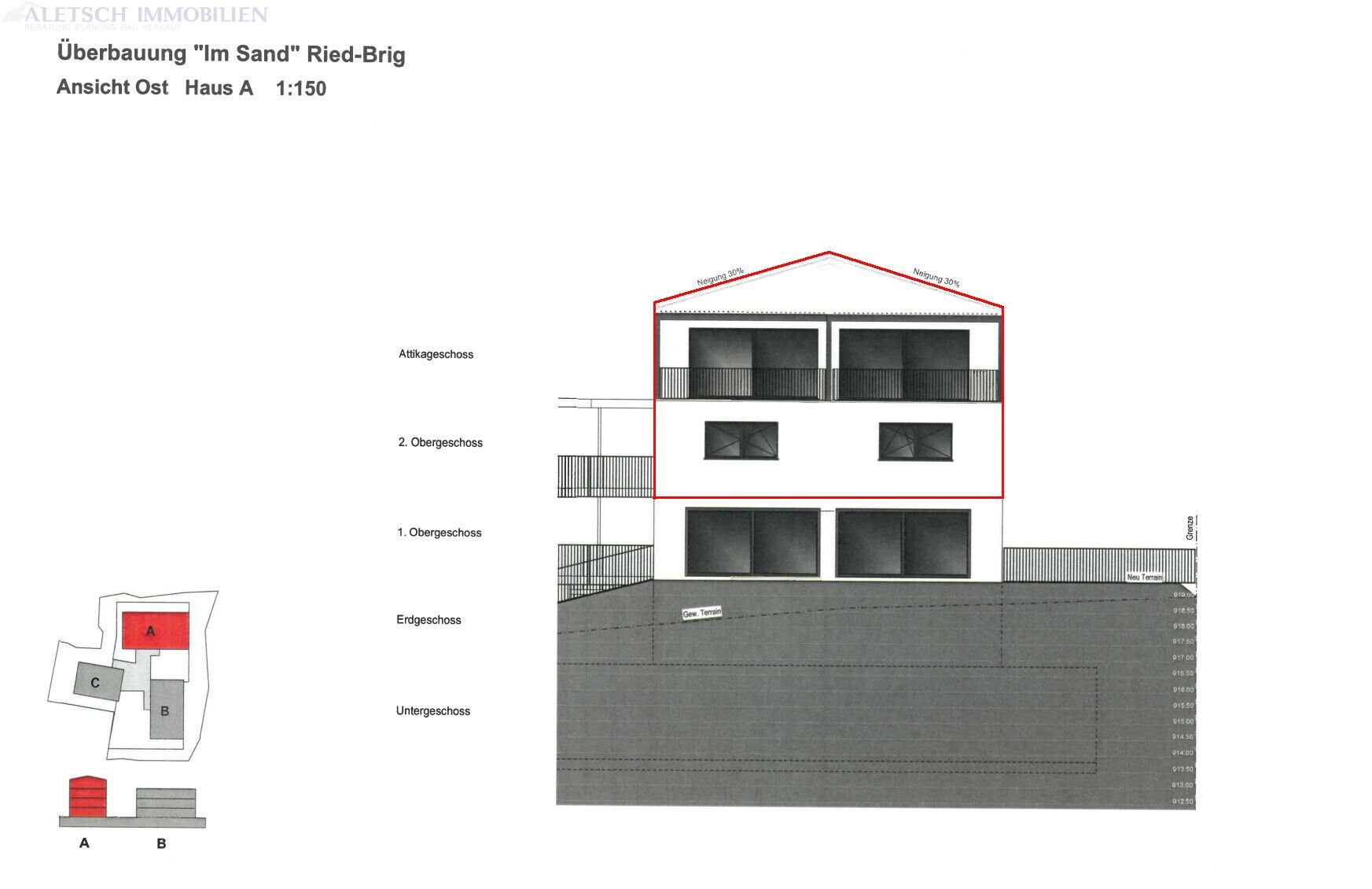 Moderne Duplex-Attikawohnung in Ried-Brig zu Verkaufen – Ried-Brig,