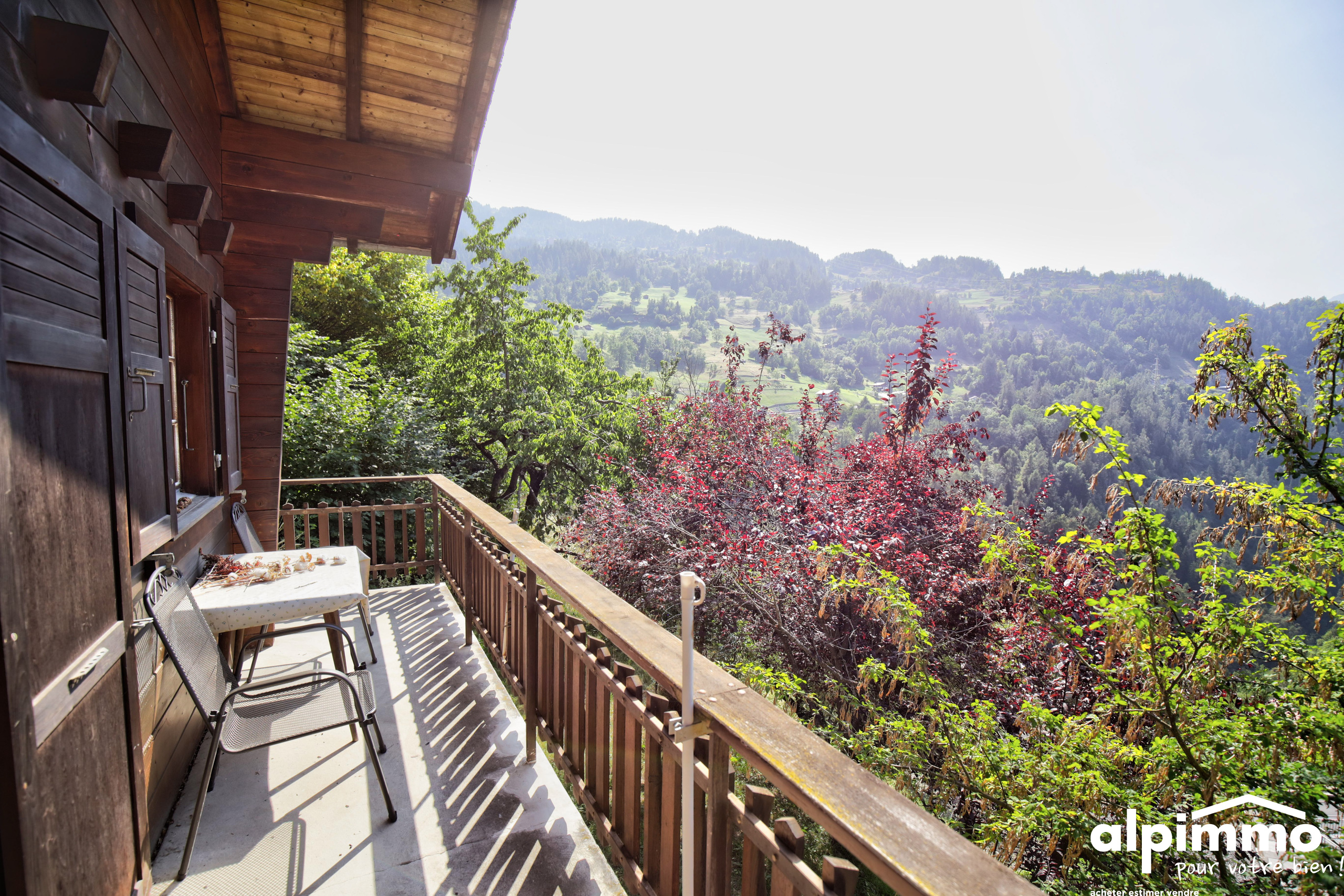 Balkon mit Bergblick
