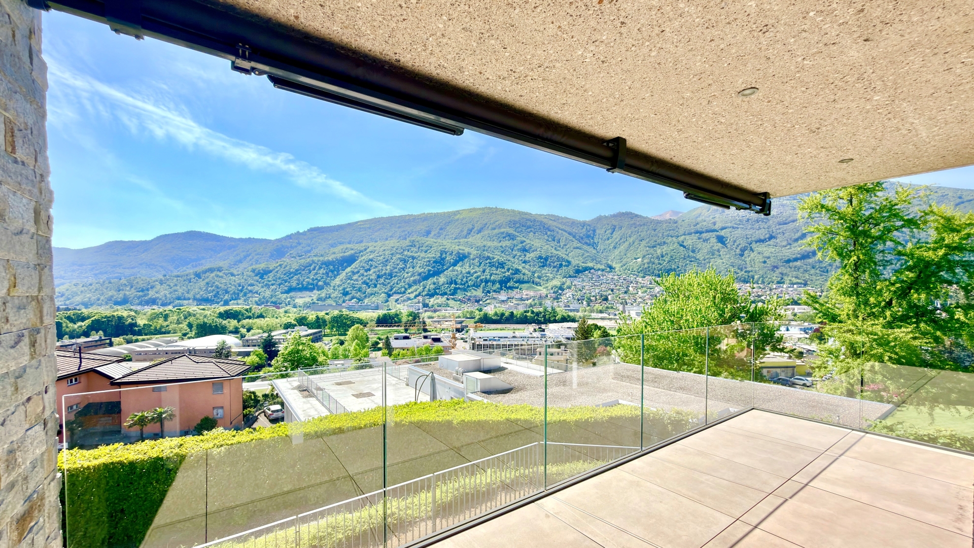 Balkon mit Panoramablick