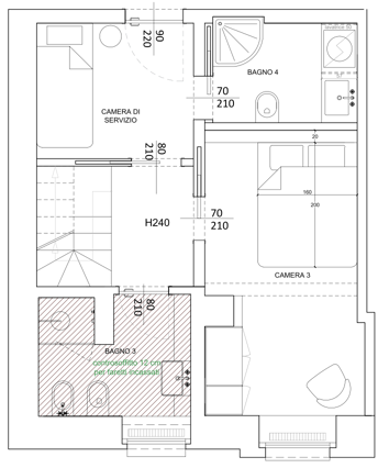 Grundriss einer Wohnung