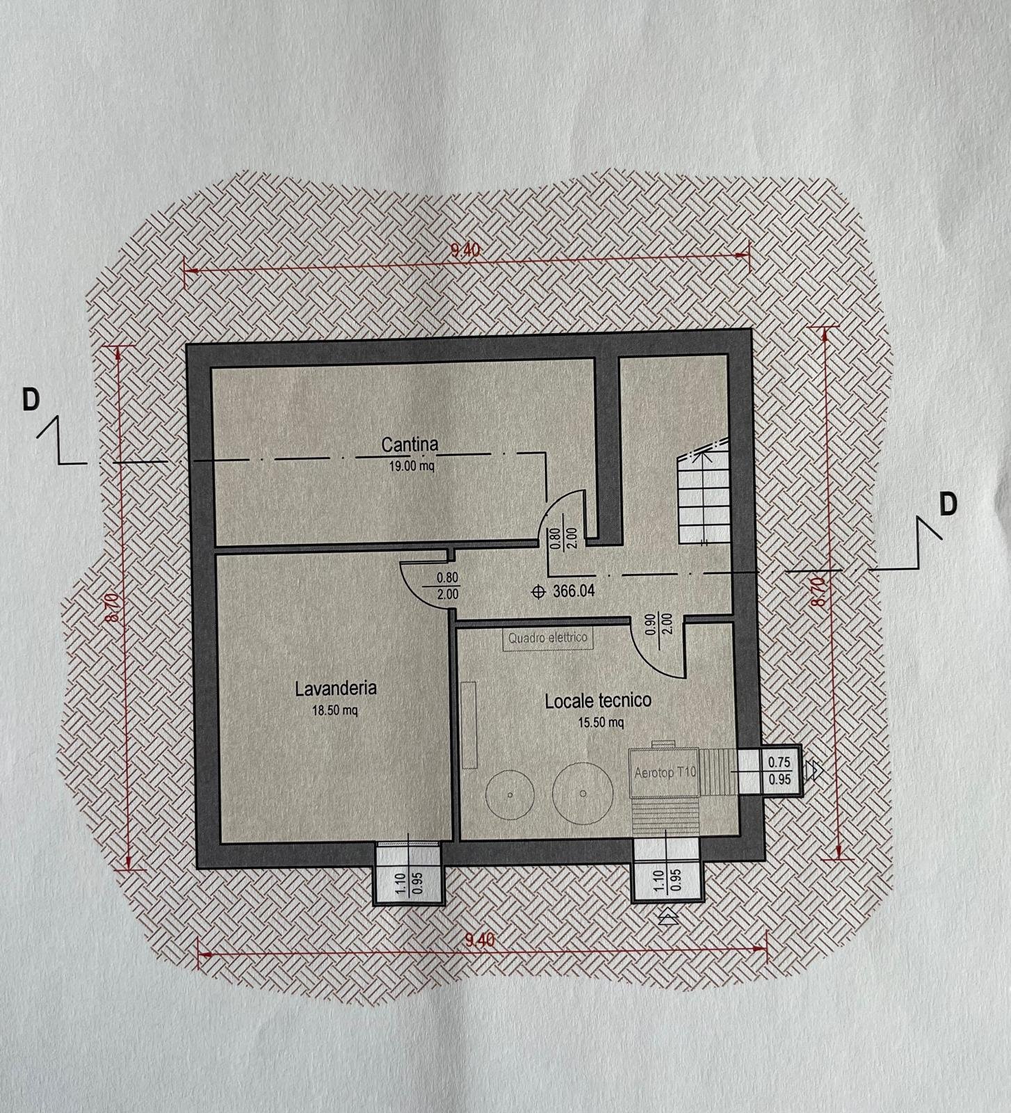 Keller- und Technikraum-Grundriss