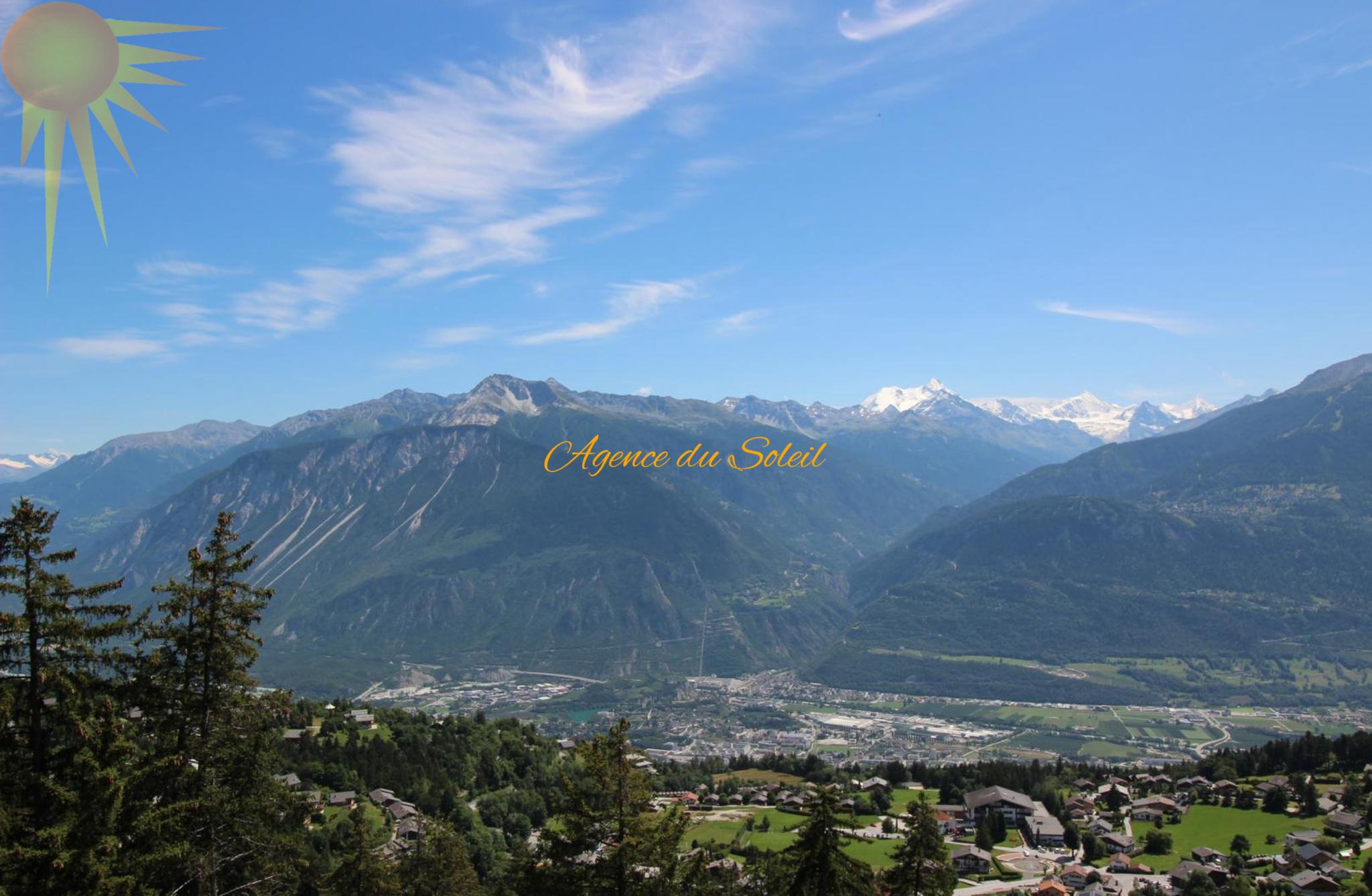 Alpenpanorama mit Talblick