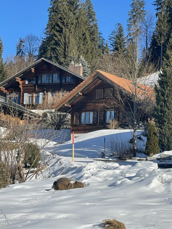 Berghütten im Schnee