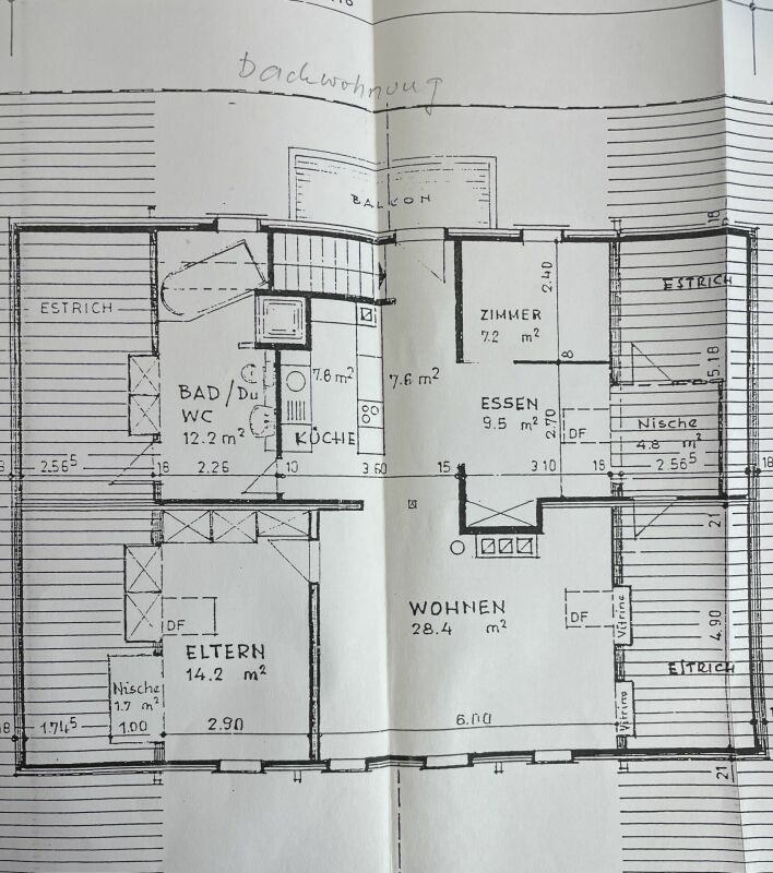 Grundriss einer Wohnung