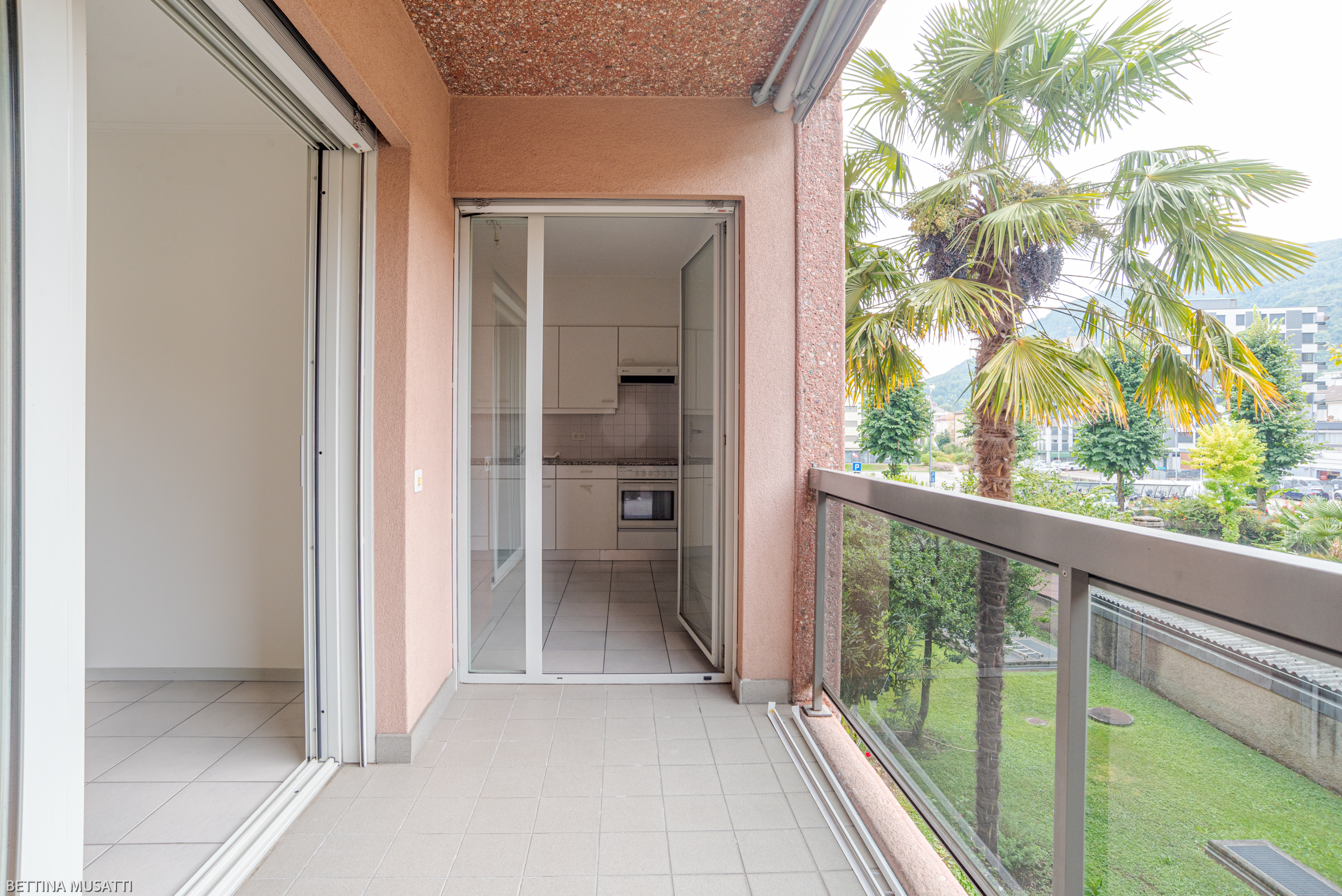 Balkon mit Blick ins Grüne