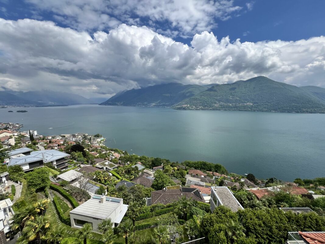 Seeblick über eine Hanglage