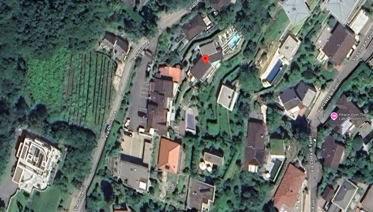 Satellitenansicht eines Wohngebiets