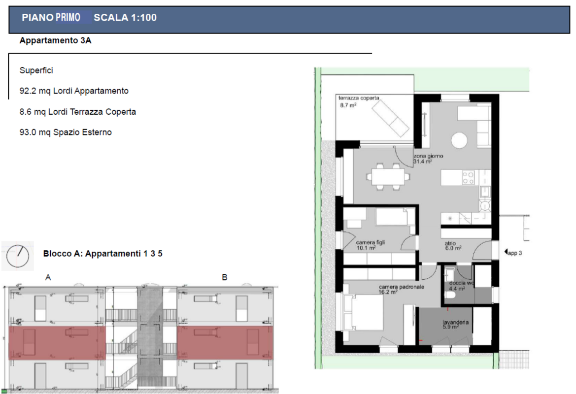 Grundriss einer Wohnung