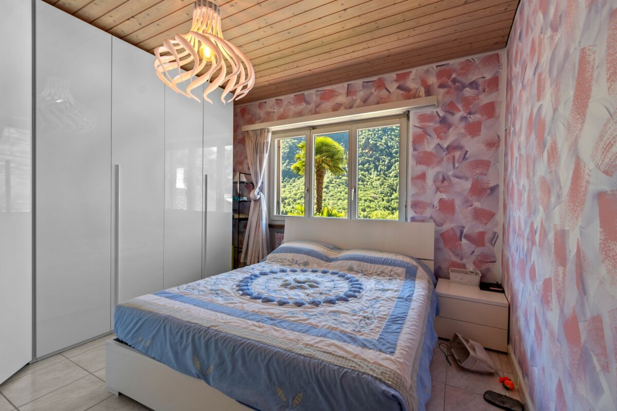 Schlafzimmer mit Naturblick