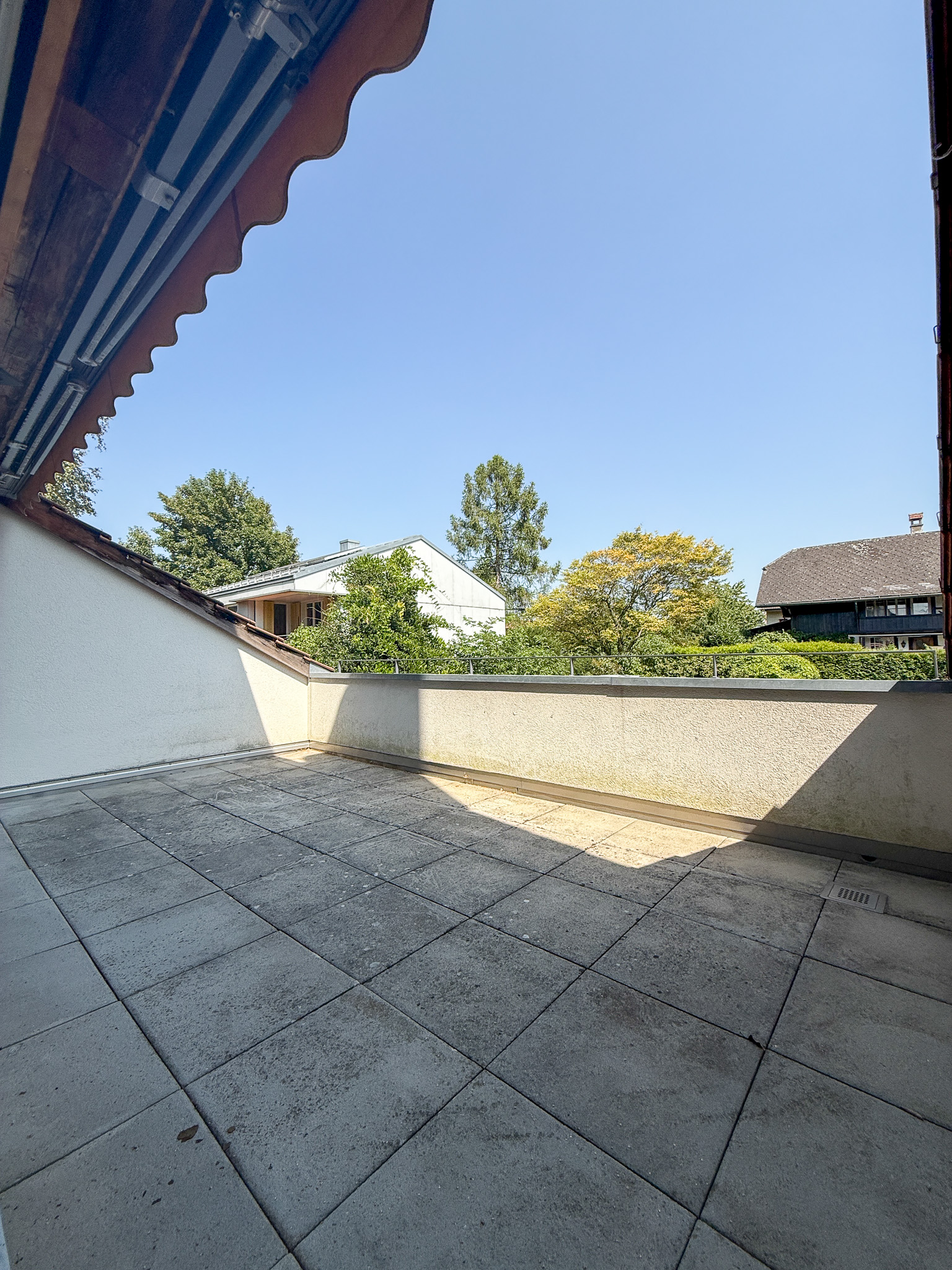 Terrasse mit Blick ins Grüne