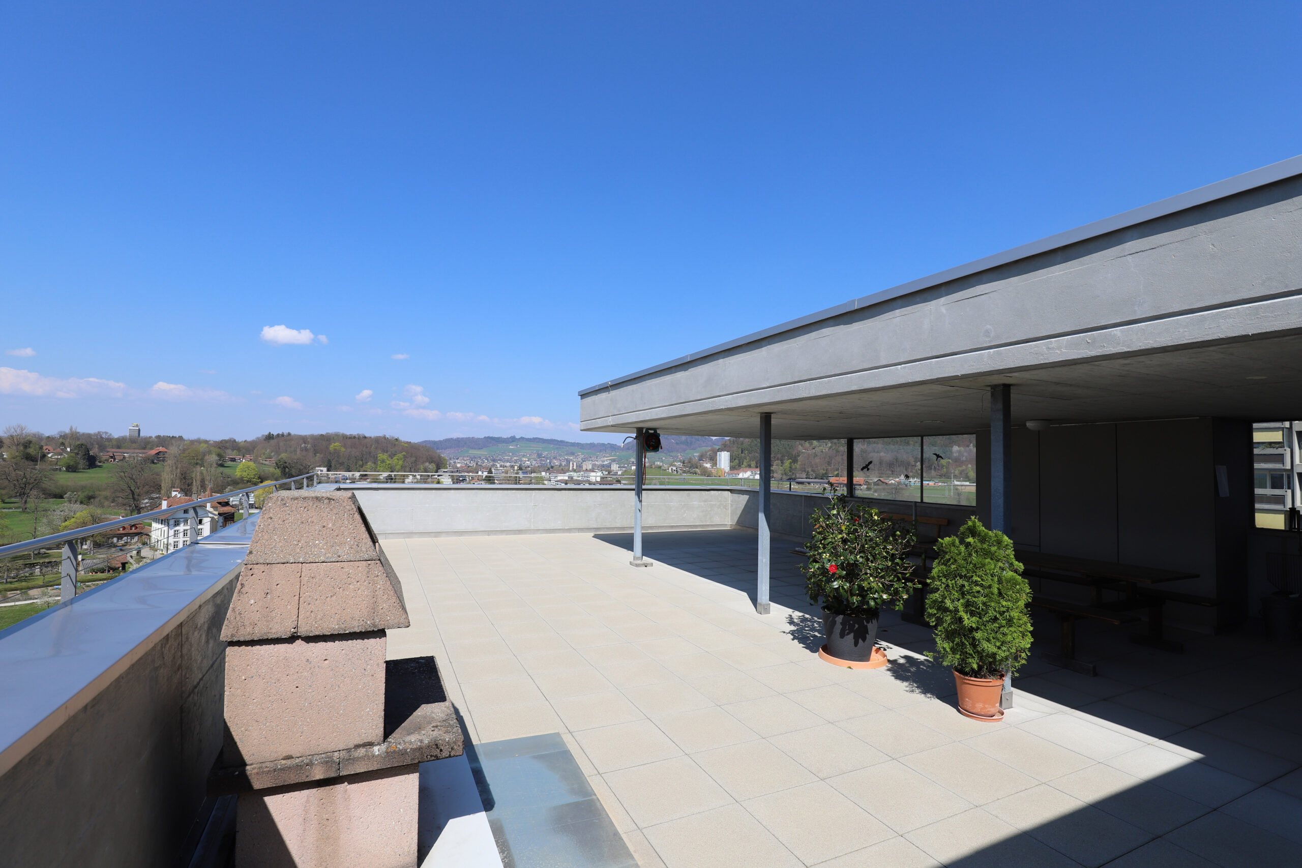 Dachterrasse mit Panoramablick
