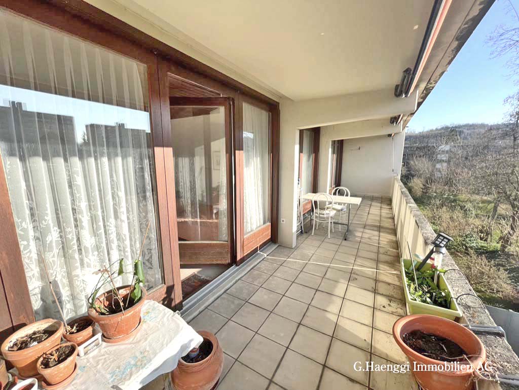 Balkon mit Blick ins Grüne
