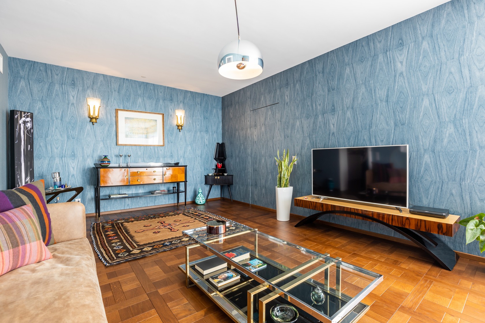 Wohnzimmer mit Retro-Design
