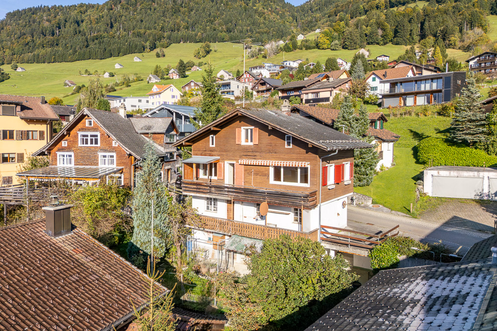Alpines Wohngebiet mit Chalets
