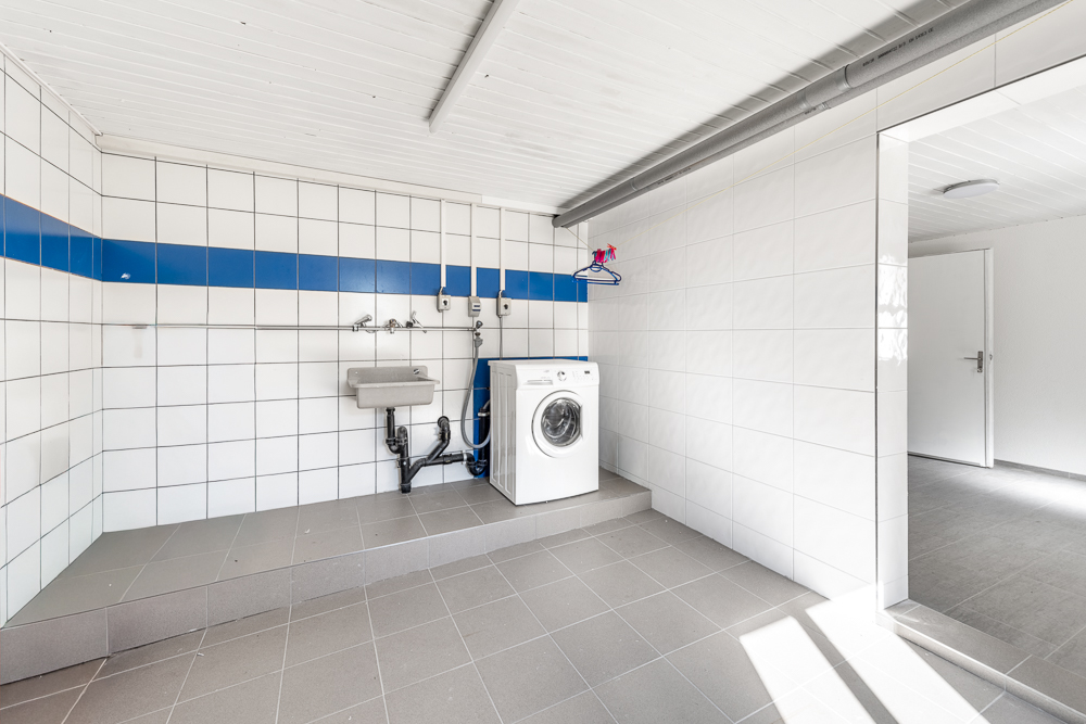 Hauswirtschaftsraum mit Waschmaschine