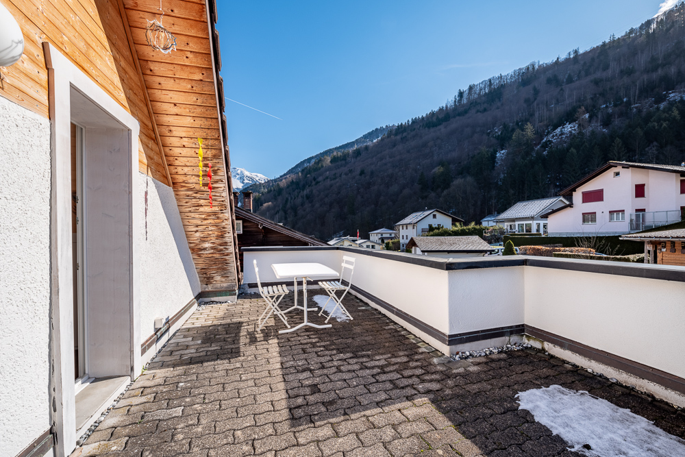 Terrasse mit Bergblick