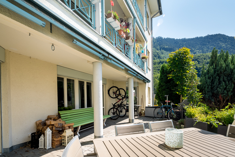 Terrasse mit Bergblick