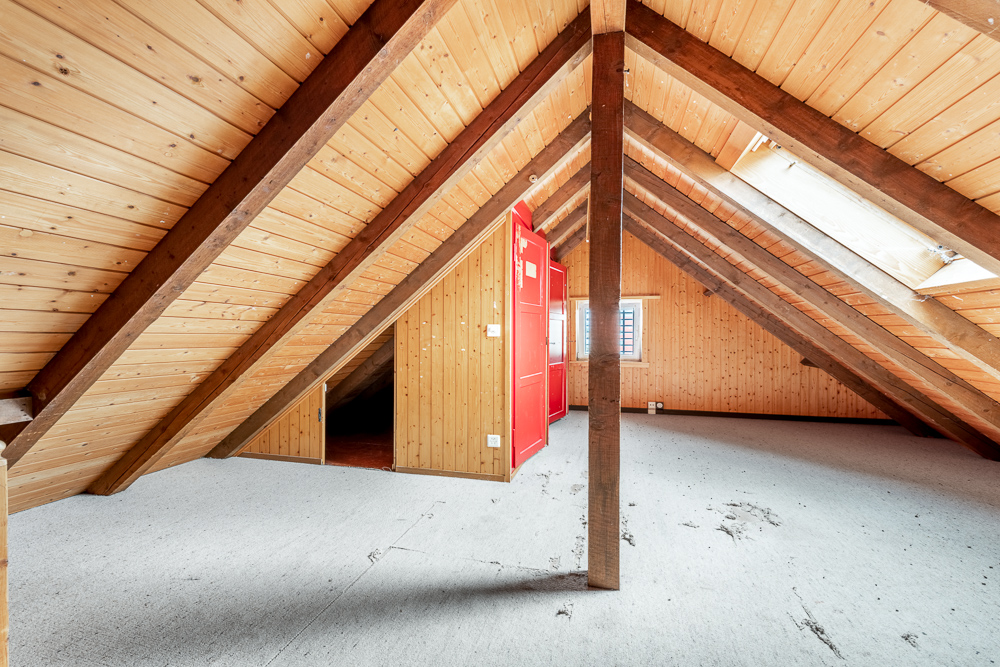Dachboden mit Holzkonstruktion