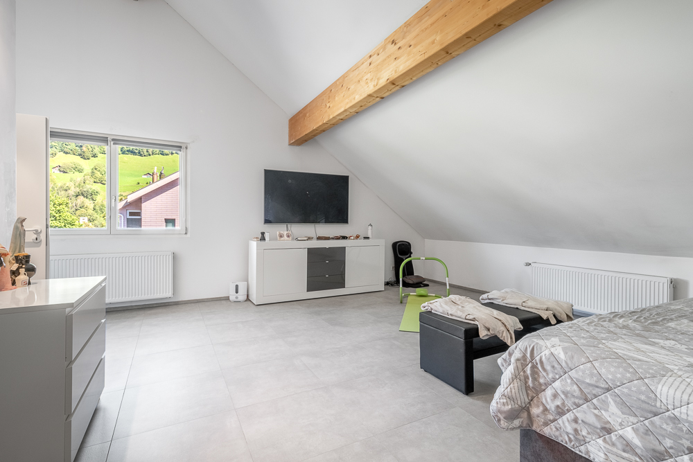 Dachzimmer mit Schlafbereich