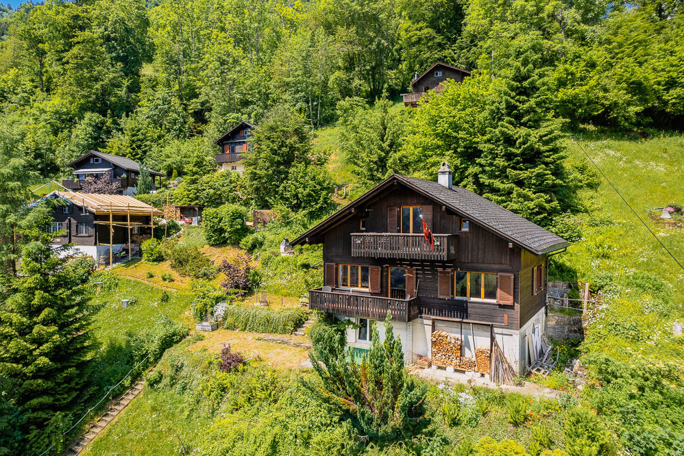 Alpenhaus in Hanglage