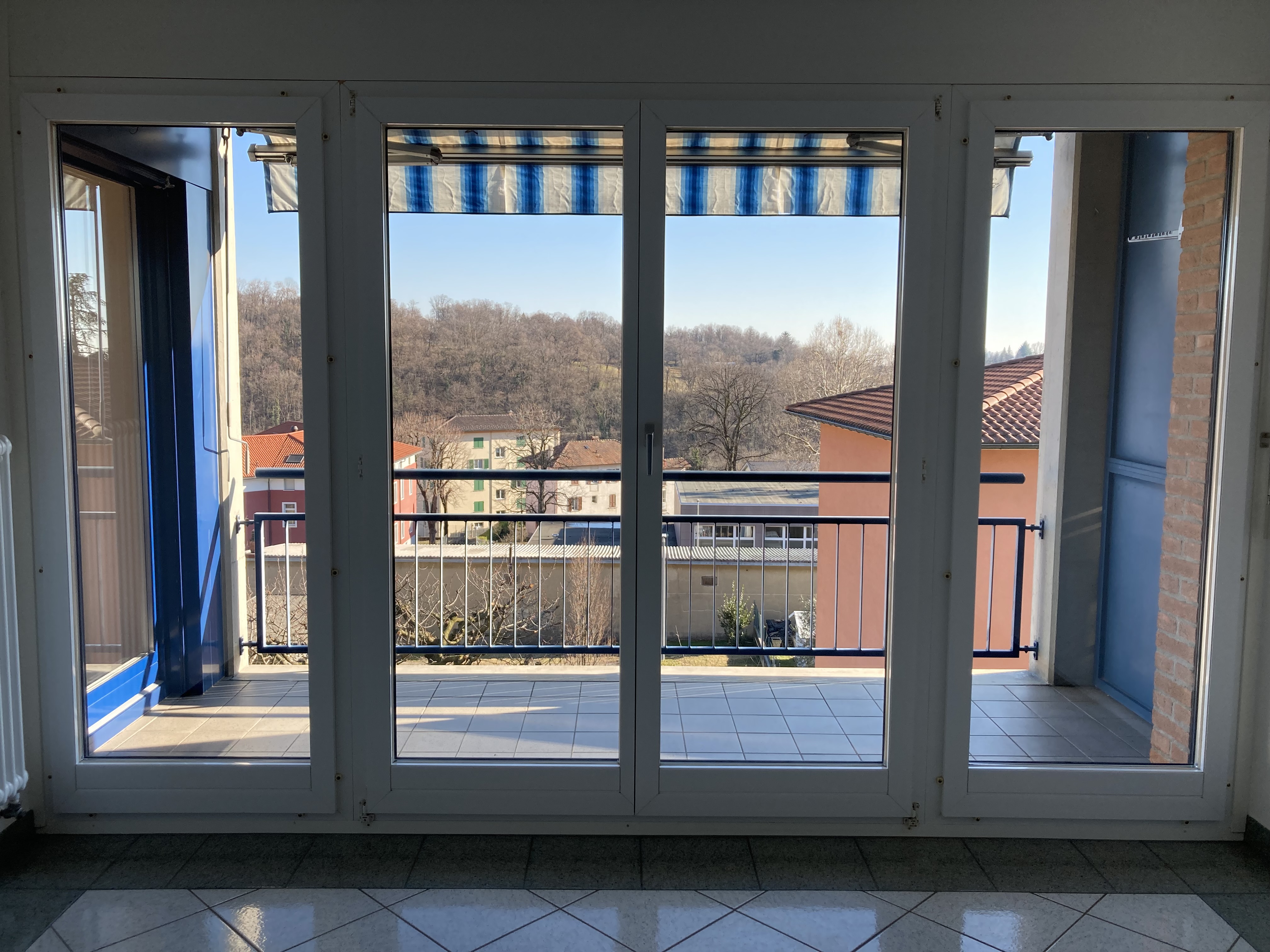 Balkon mit Blick ins Grüne