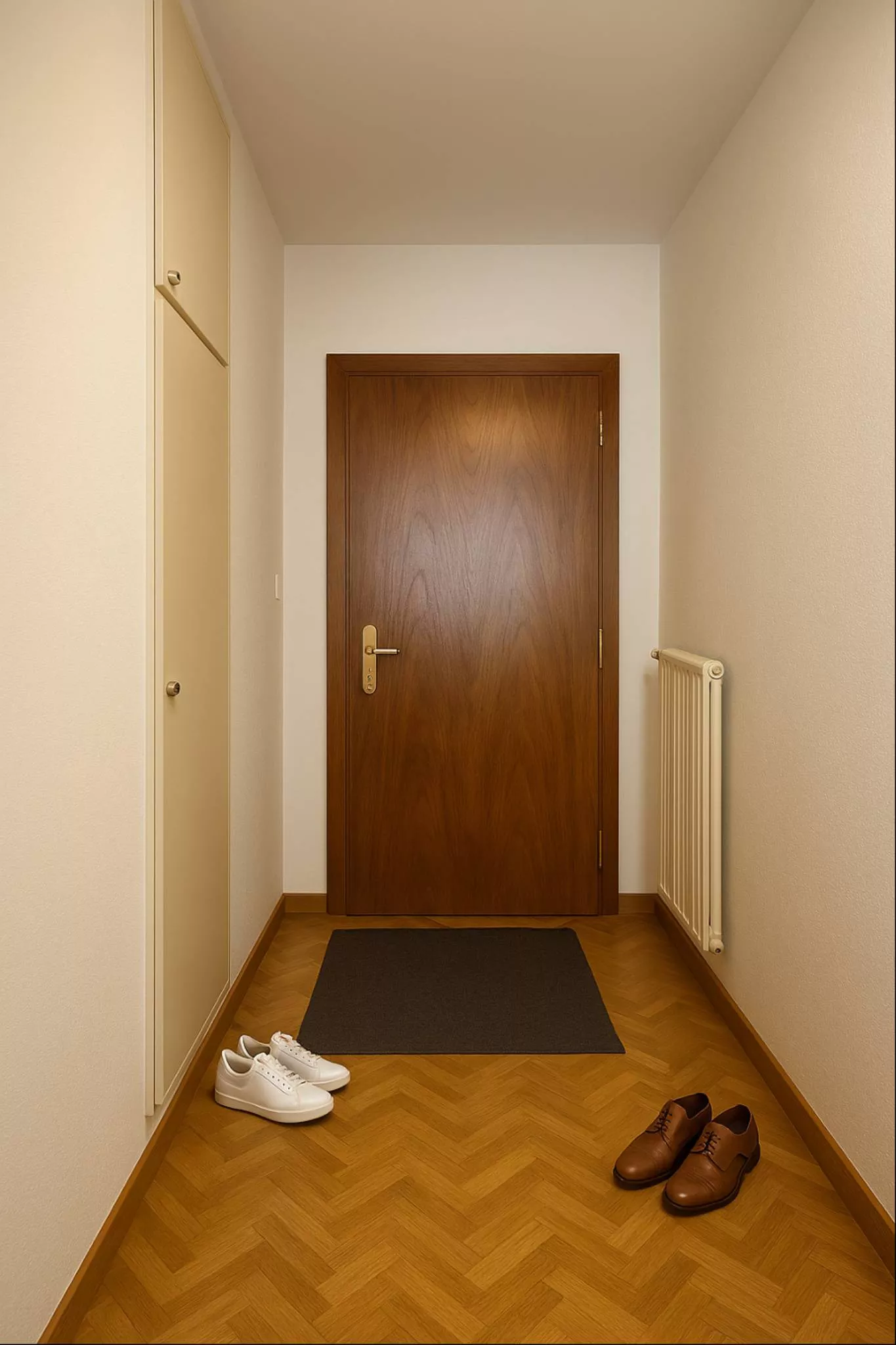 Eingangsflur mit Holztür