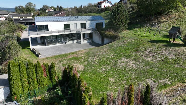 Modernes Haus mit großem Garten
