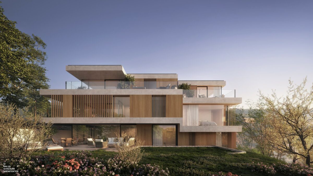 Modernes Luxushaus mit großzügigen Terrassen