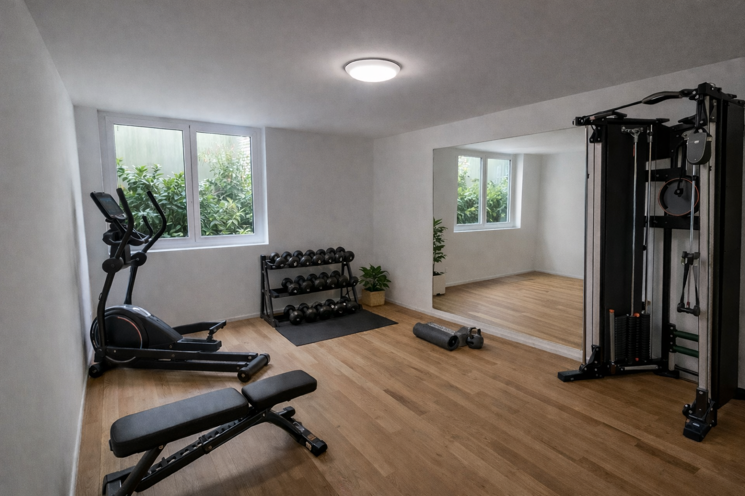 Fitnessraum im Untergeschoss