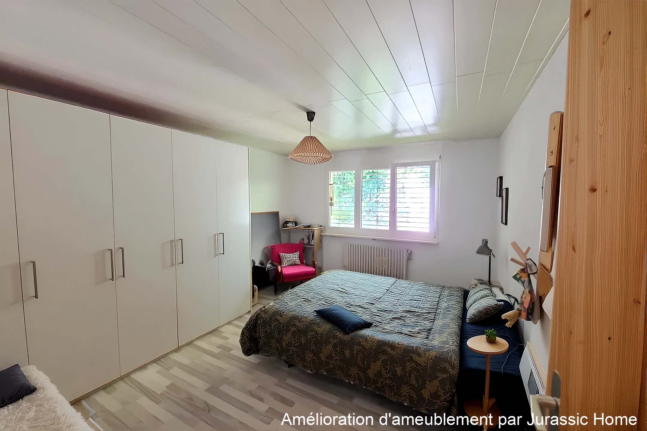 Schlafzimmer mit Einbauschränken