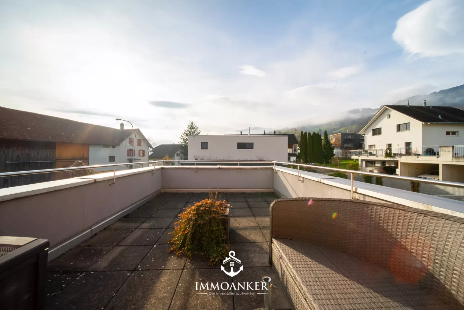Dachterrasse mit Panoramablick