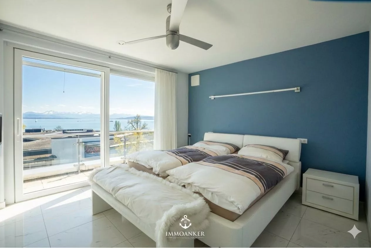 Schlafzimmer mit Meerblick