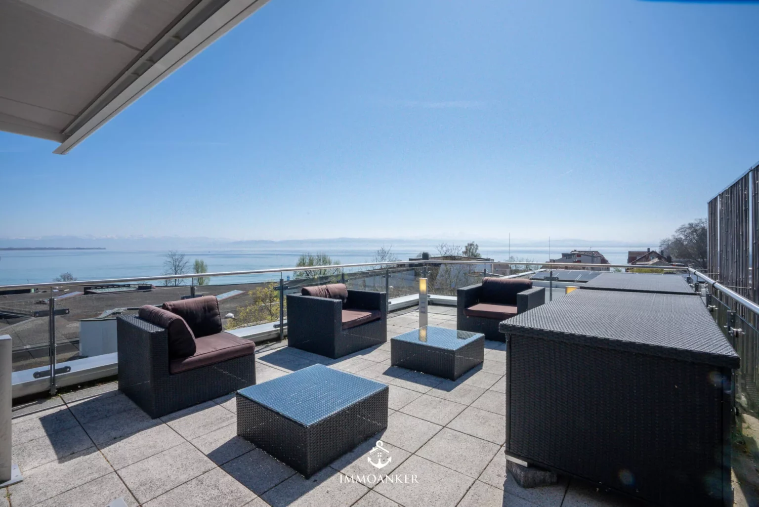 Dachterrasse mit Meerblick