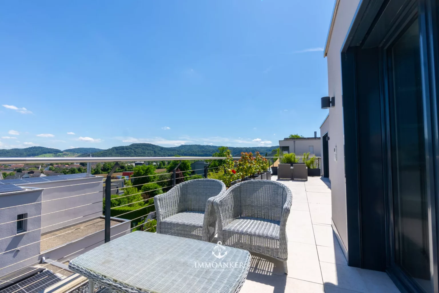 Dachterrasse mit Ausblick