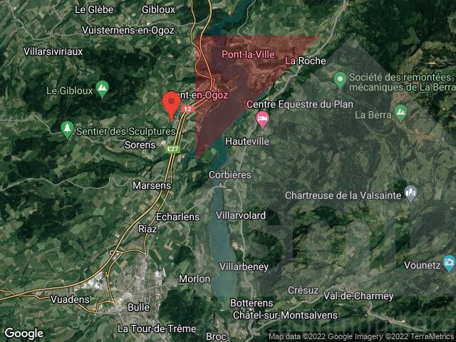 Unbekannte Karte mit Ortsmarkierung