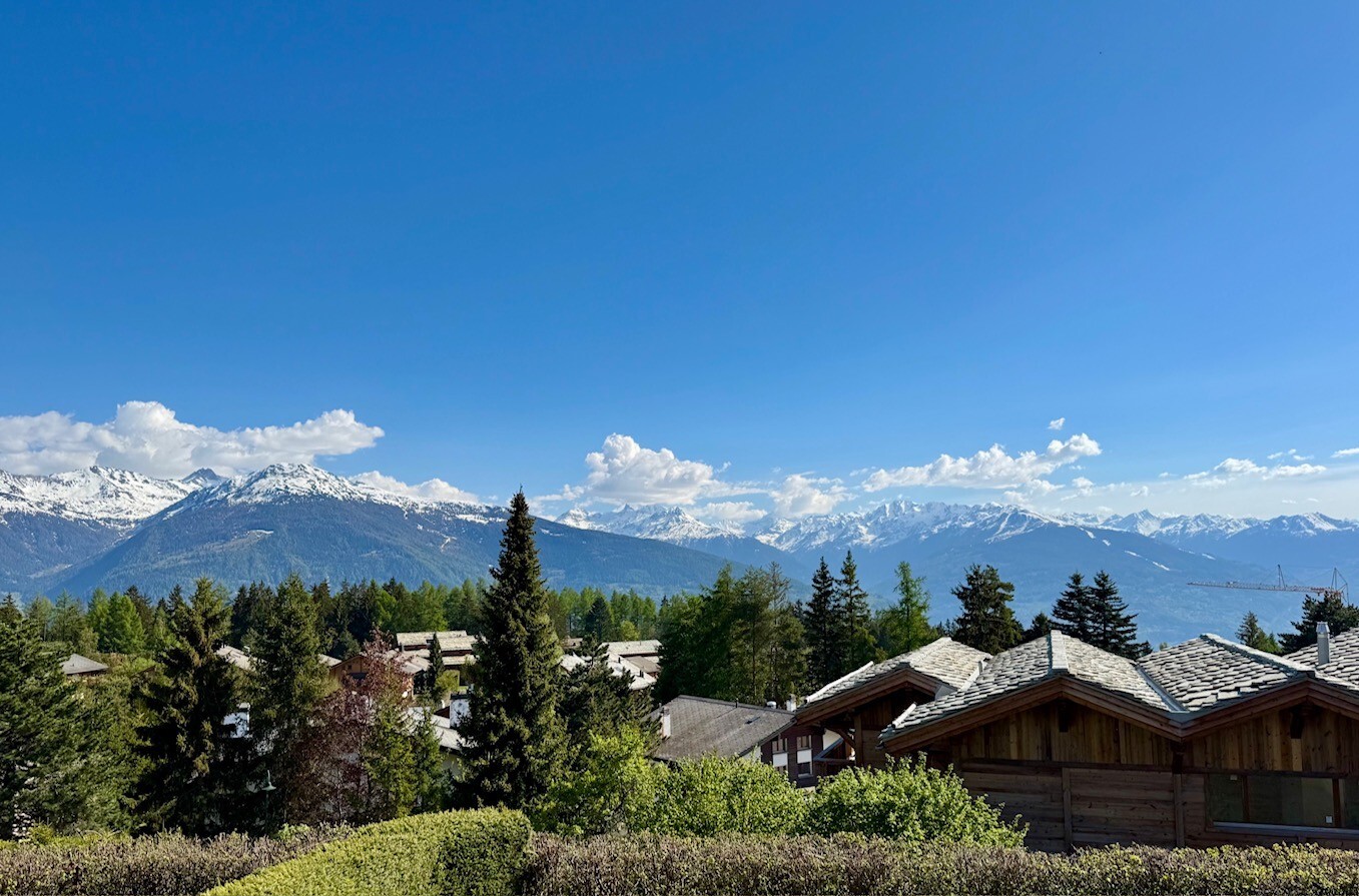Bergpanorama mit Chalets