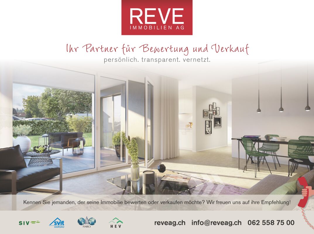 Wohnzimmer mit Terrasse und offener Esszone