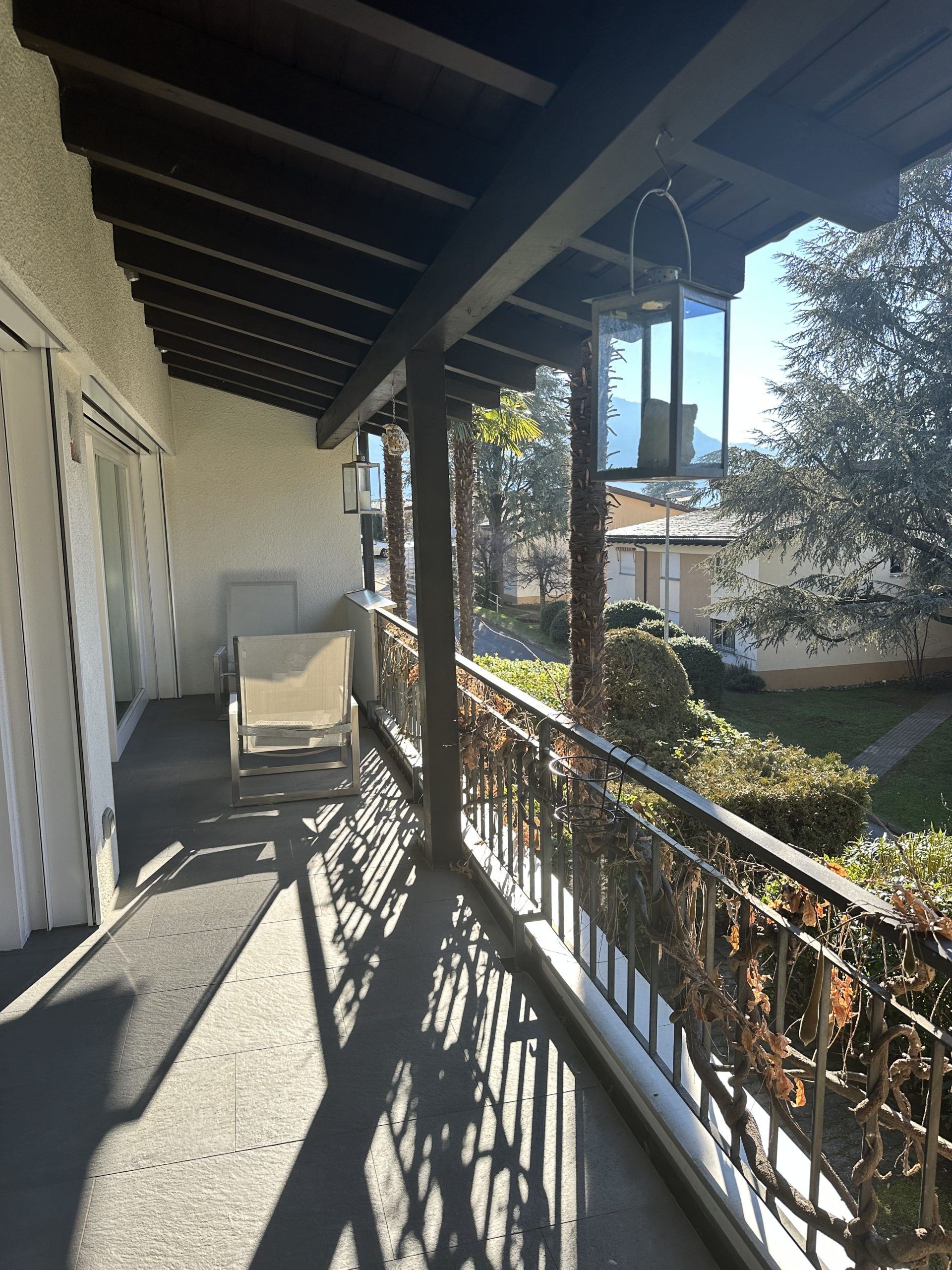 Balkon mit Blick ins Grüne