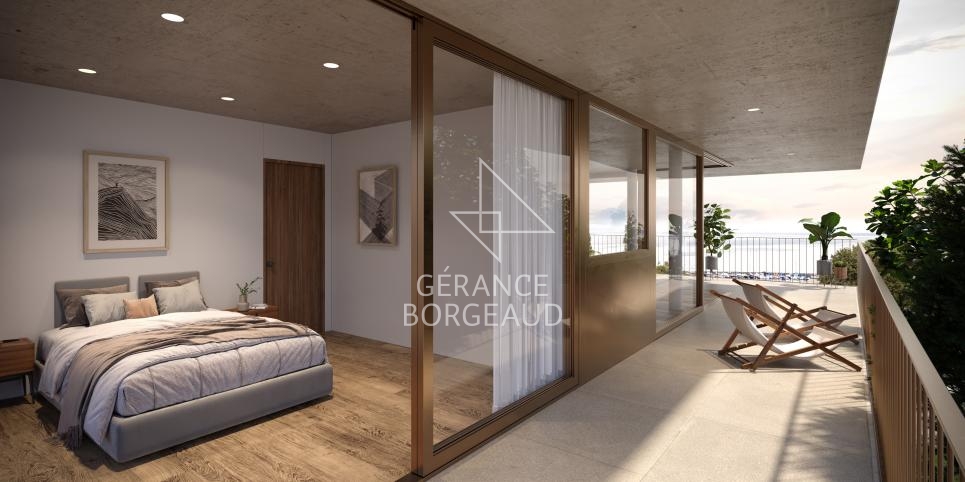 Schlafzimmer mit großer Terrasse