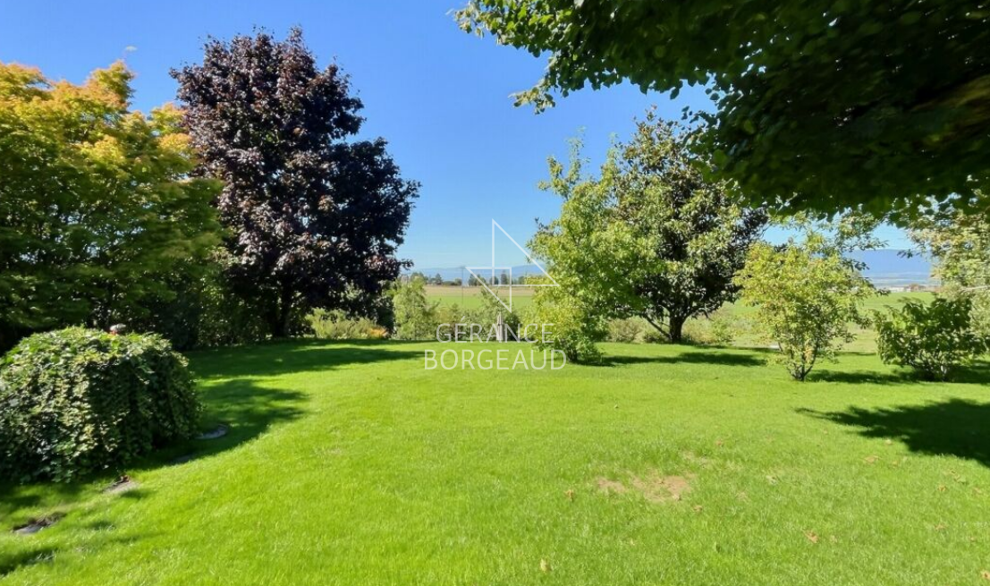 Großer Garten mit Rasen und Weitblick