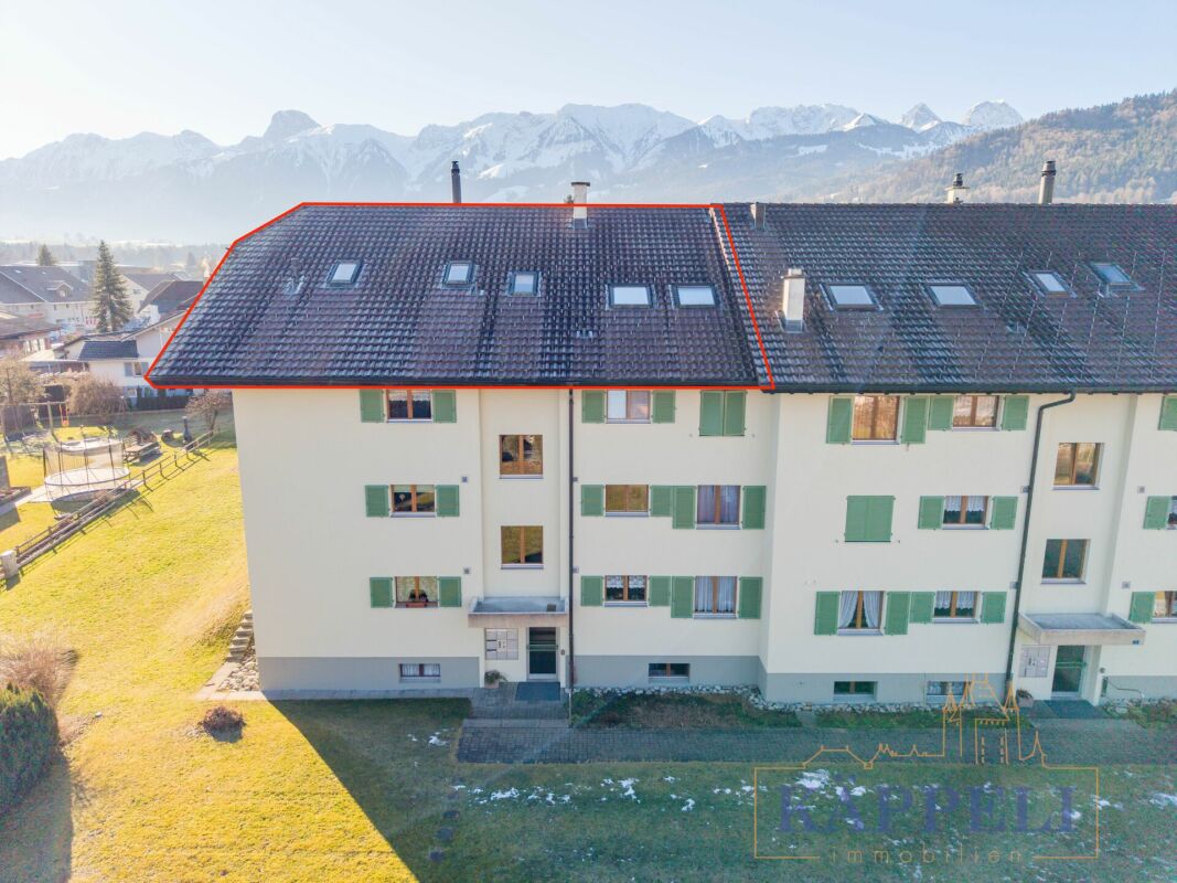 Wohnhaus mit Alpenblick