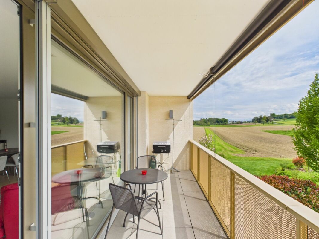 Balkon mit Blick ins Grüne