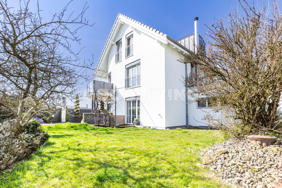 Modernes Einfamilienhaus mit Garten