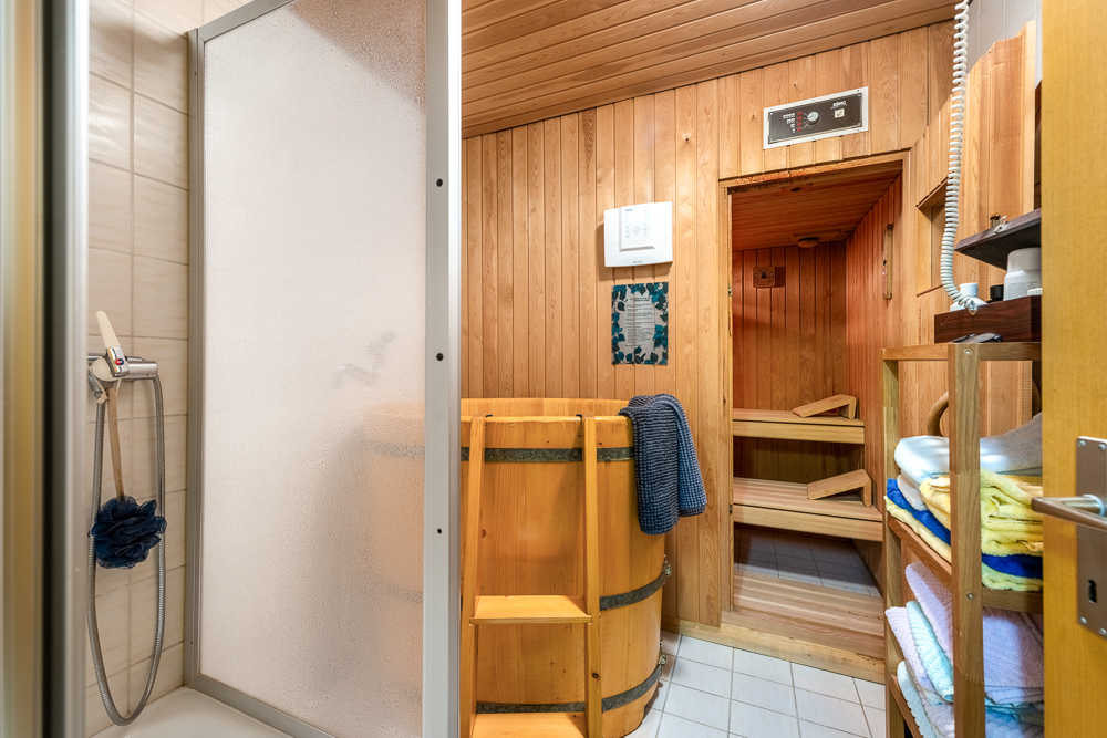 Saunabereich mit Dusche