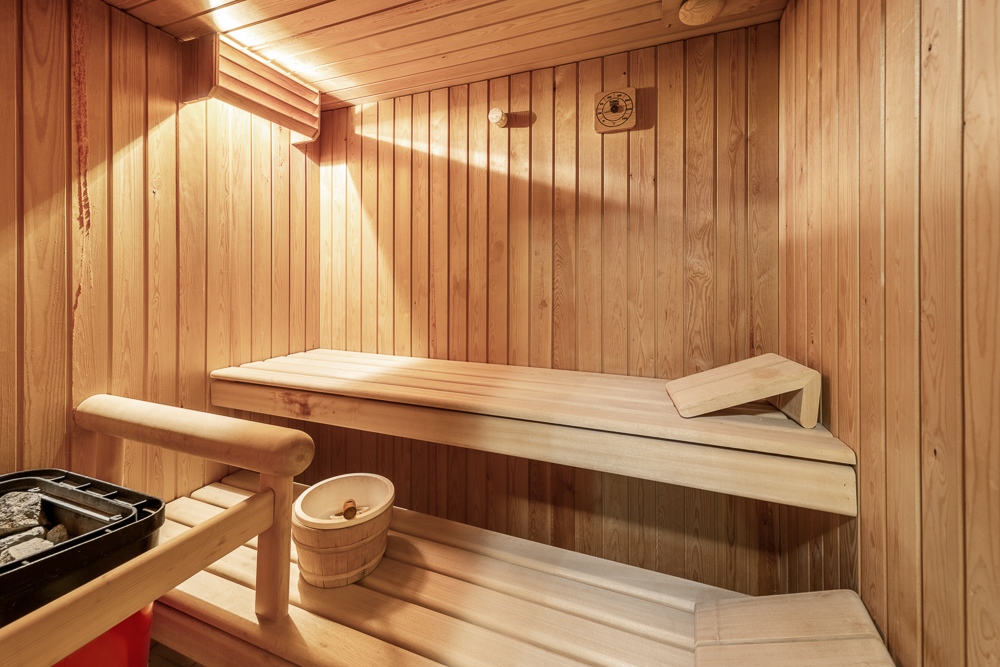 Holzsauna innen