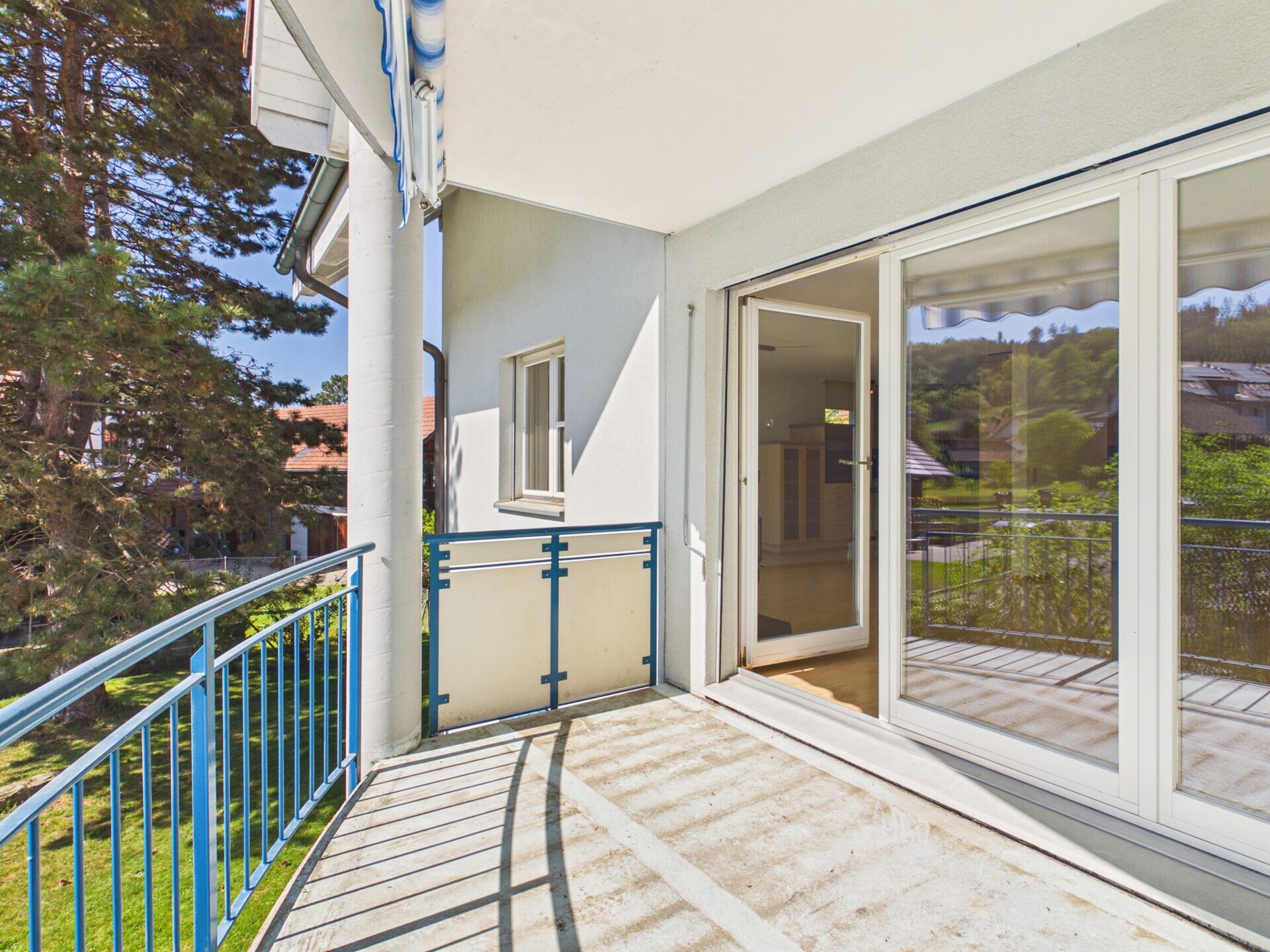 Balkon mit Blick ins Grüne