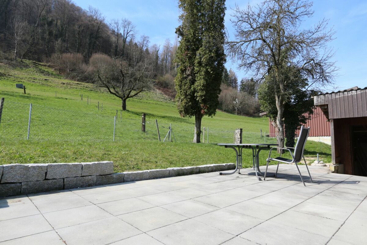 Terrasse mit Blick ins Grüne