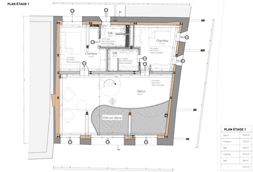 Wohnungsgrundriss Etage 1